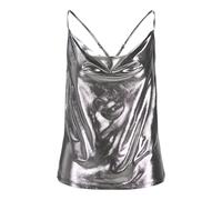 JJXX Jxdina Strap Shine Top Jrs, Plata, M Mujeres