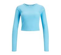 JJXX Jxfeline STR LS Rib tee JRS Noos Top, Aquarius, XS