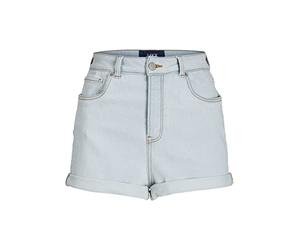 JJXX Jxhazel Mini Shorts HW AKM Denim Pantalones Cortos, Azul Claro Vaquero. Detalles: akm11, S para Mujer