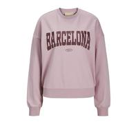 JJXX Jxmerle Spring RLX Short LS Crew Swt Sudadera, Morning Glory/Print:London, M para Mujer