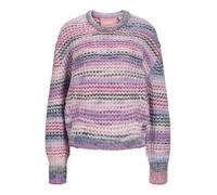 JJXX Jxsimone Crew Neck Knit Sn Suéter pulóver, Rojo Fucsia/Rayas: /6 Multi Space Dye, M para Mujer