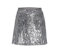 JJXX Jxtara Sequin Mini Skirt Wvn Falda, Plata, M Mujeres