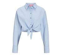 JJXX Jxwindy Seersucker LS Knot Shirt Wvn Sn Camisa, Little Boy Blue/Detail:Striped, XS Mujeres