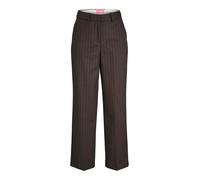 JJXX Pantalón plisado 'JXLola' marrón oscuro / blanco 36 marrón oscuro / blanco