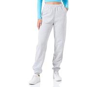 JJXX Pantalones de Mujer Jxabbie RLX HW Every Pants SWT Noos, Gris Claro Jaspeado/Estampado: Logotipo Blanco Jjxx, XS