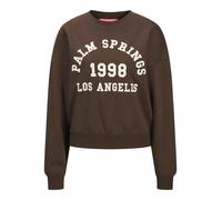 JJXX Sudadera 'JXMERLE' marrón oscuro / offwhite S marrón oscuro / offwhite