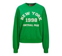 JJXX Sudadera 'JXMERLE' verde hierba / blanco XL verde hierba / blanco