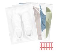 JJZGPP 20 Piezas Bolsas Zip Grandes, 40 x 30 Bolsas Viaje Organizadoras Multifunción, Bolsa Transparente con Cremallera, Reutilizable Bolsas para Guardar Ropa, Zapatos, Cosméticos, Bragas