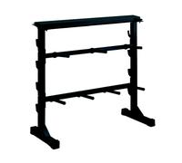 JK Fitness Soporte para mancuernas, discos y barras Negro