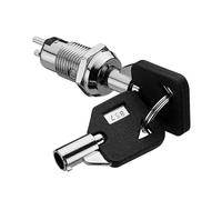 JK003 - Cerraduras eléctricas de 2 posiciones con llave metálica y contacto momentáneo, 1 unidad