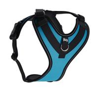 JK9 Longwalk Light - Arnés para perro con bolsillo para rastreador, aguamarina, talla M