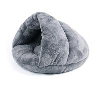 jkahh Cama para gato, nido de gatito, casa de dormir para cachorros, tapete de tienda de campaña, accesorios para mascotas, gris, S