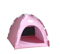 jkahh Casa plegable para gatos y mascotas, tienda de campaña universal para gatos y perros, nido de mascotas de verano, tapete fresco para exteriores, portátil, plegable, transpirable, cuatro