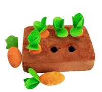 jkahh Juguetes para perros, tapete de peluche para mascotas, zanahoria, juguete de peluche, vegetal, campo, rábano, juguetes interactivos, 6 zanahorias