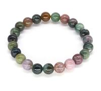 jkahh - Pulseras de piedra natural de vidrio de 8 mm para hombres y mujeres, hematita, jaspe imperial, ágata india, jaspe kambaba, labradorita, lapislázuli, regalo para los amantes de la mujer, 19cm