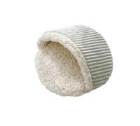 jkahh Tapete de cama cálido de forro polar sólido para otoño e invierno, suave, forma redonda, para animales pequeños, erizo, hámster, conejo, nidos, color verde, M, 17 x 17 cm