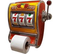 Jkapagzy Portarrollos de papel higiénico para máquina tragamonedas, novedoso soporte para rollo de papel higiénico, estilo arcade retro, divertido almacenamiento de rollos de papel higiénico, bonita