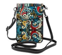 JKDGOJ Bolso cruzado con estampado botánico, bolsa para teléfono móvil, cartera pequeña para mujer, un regalo práctico adecuado para salir, hacer ejercicio y ir de compras