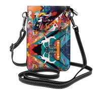 JKDGOJ Bolso cruzado con estampado de acuarela extraña, bolsa para teléfono móvil, cartera pequeña para mujer, un regalo práctico adecuado para salir, hacer ejercicio y ir de compras