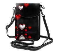 JKDGOJ Bolso cruzado con estampado de árbol de aguja de pino lleno de amor, bolsa para teléfono móvil, cartera pequeña para mujer, un regalo práctico adecuado para salir, hacer ejercicio y ir de