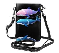 JKDGOJ Bolso cruzado con estampado de ballena náutica, bolsa para teléfono móvil, cartera pequeña para mujer, un regalo práctico adecuado para salir, hacer ejercicio y ir de compras