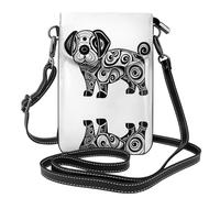 JKDGOJ Bolso cruzado con estampado de perro extraño, bolsa para teléfono móvil, cartera pequeña para mujer, un regalo práctico adecuado para salir, hacer ejercicio y ir de compras