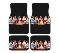 JKDGOJ Bonfire Party Prints - Alfombrillas antideslizantes delanteras y traseras adecuadas para coches, camiones y SUV