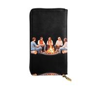 JKDGOJ Bonfire Party Prints - Cartera larga de piel para mujer, de gran capacidad, con cremallera para tarjetas de crédito