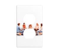 JKDGOJ Bonfire Party Prints - Panel de pared de doble enchufe para el hogar, duradero para enchufes e interruptores decorativos