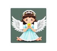 JKDGOJ Bonito panel decorativo de pared con imagen de ángel pequeño de 4.5 x 4.5 pulgadas, adecuado para enchufes que no se dañan fácilmente