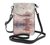 JKDGOJ El cisne blanco. Bolso cruzado con estampados, bolso para teléfono móvil, cartera pequeña para mujer, un regalo práctico adecuado para salir, hacer ejercicio y ir de compras