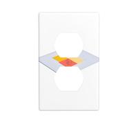 JKDGOJ Hanging thinking Prints - Panel de pared de doble enchufe para el hogar, duradero para enchufes e interruptores decorativos
