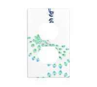 JKDGOJ Hazy Beauty Prints - Panel de pared de doble enchufe para el hogar, duradero para enchufes e interruptores decorativos