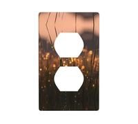 JKDGOJ Morning dew Prints - Panel de pared de doble enchufe para el hogar, duradero para enchufes e interruptores decorativos