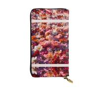 JKDGOJ Petals in the Sky Prints - Cartera larga de piel para mujer, bolsa de mano de gran capacidad con cremallera para tarjetas de crédito