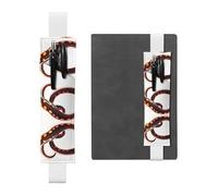 JKDGOJ Portaláculos, marcapáginas, tentáculos de pulpo, para diarios de tapa dura, agendas, planificadores, bolsa de correa ajustable, Blanco, One Size