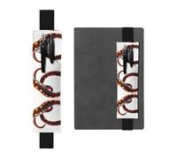 JKDGOJ Portaláculos, marcapáginas, tentáculos de pulpo, para diarios de tapa dura, agendas, planificadores, bolsa de correa ajustable, Negro, One Size