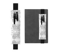 JKDGOJ Portalápices de cuero para marcapáginas, boceto de monstruo, para diarios de tapa dura, agendas, planificadores, bolsa de correa ajustable, Black, Talla única