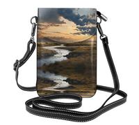 JKDGOJ Rivers and Plains Prints - Bolso cruzado para teléfono móvil, cartera pequeña para mujer, un regalo práctico adecuado para salir, hacer ejercicio y ir de compras