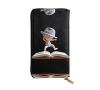 JKDGOJ The boy in the book Prints - Cartera larga de piel para mujer, bolsa de mano de gran capacidad con cremallera para tarjetas de crédito