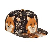 JKDGOJ The Sitting Fox - Gorra de béisbol estampada para adultos, adecuada para todas las estaciones, tamaño clásico ajustable, color negro