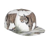 JKDGOJ Wild Bobcat - Gorra de béisbol estampada para adultos, adecuada para todas las estaciones, tamaño ajustable clásico, color negro
