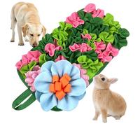 JKDHJK Alfombra para olfatear para perros, juguete de inteligencia interactivo y alfombrilla para olfatear comida, lavable, antideslizante, con estampado floral para cachorros, gatos, conejos