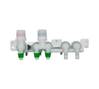 JKDND Válvula Solenoide De Entrada De Agua Eléctrica DC97-15459K Compatible con Lavadora De Tambor Samsung AC220V/240V C-076-19-B13 Piezas De Lavadora De 5 Cabezales