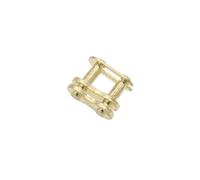 JKELPV Cadena Hebilla de Cadena de 25H, 530, 520, 428, 420 T8F, Compatible con minimotos, quads, ATV y Motocicletas. Cadenas de conducción para Motocicletas(Gold 25H)