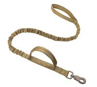 JKELPV Correa de Perro Correa Ajustable Correa táctica Militar para Collar de Perro, Collares de Perro medianos y Grandes, Plomo para Pastor alemán(Tan Leash,M)
