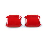 JKELPV Manija de puerta exterior Accesorios para manijas de puertas compatibles con Jeep compatibles con Wrangler y Rubicon (2018-2021). Maneta De Portón Trasero(2door bowl A red)