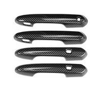 JKELPV Manija de puerta exterior Compatible con Lexus LX600 2022-2024: Manijas de puerta con diseño decorativo y protección antirrayas. Maneta De Portón Trasero(1 hole carbon fiber)