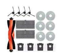 JKFMCD Accesorios for aspiradoras, Bolsas for Polvo, mopas, cepillos Laterales Principales, paños, filtros HEPA, repuestos compatibles con Dreame L40 Ultra y X40 Ultra.(17pcs As Shown-A)