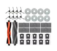 JKFMCD Accesorios for aspiradoras, Bolsas for Polvo, mopas, cepillos Laterales Principales, paños, filtros HEPA, repuestos compatibles con Dreame L40 Ultra y X40 Ultra.(34pcs 17pcs As Shown)